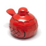 鳩のボンボン入れ（青）カバ材 小物入れ 楽天市場】鳩のボンボン入れ 【鳩シリーズ】 信州の木彫ー農民